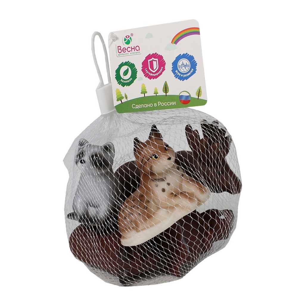 Набор ВЕСНА Животные тайги и леса артикул: В4196