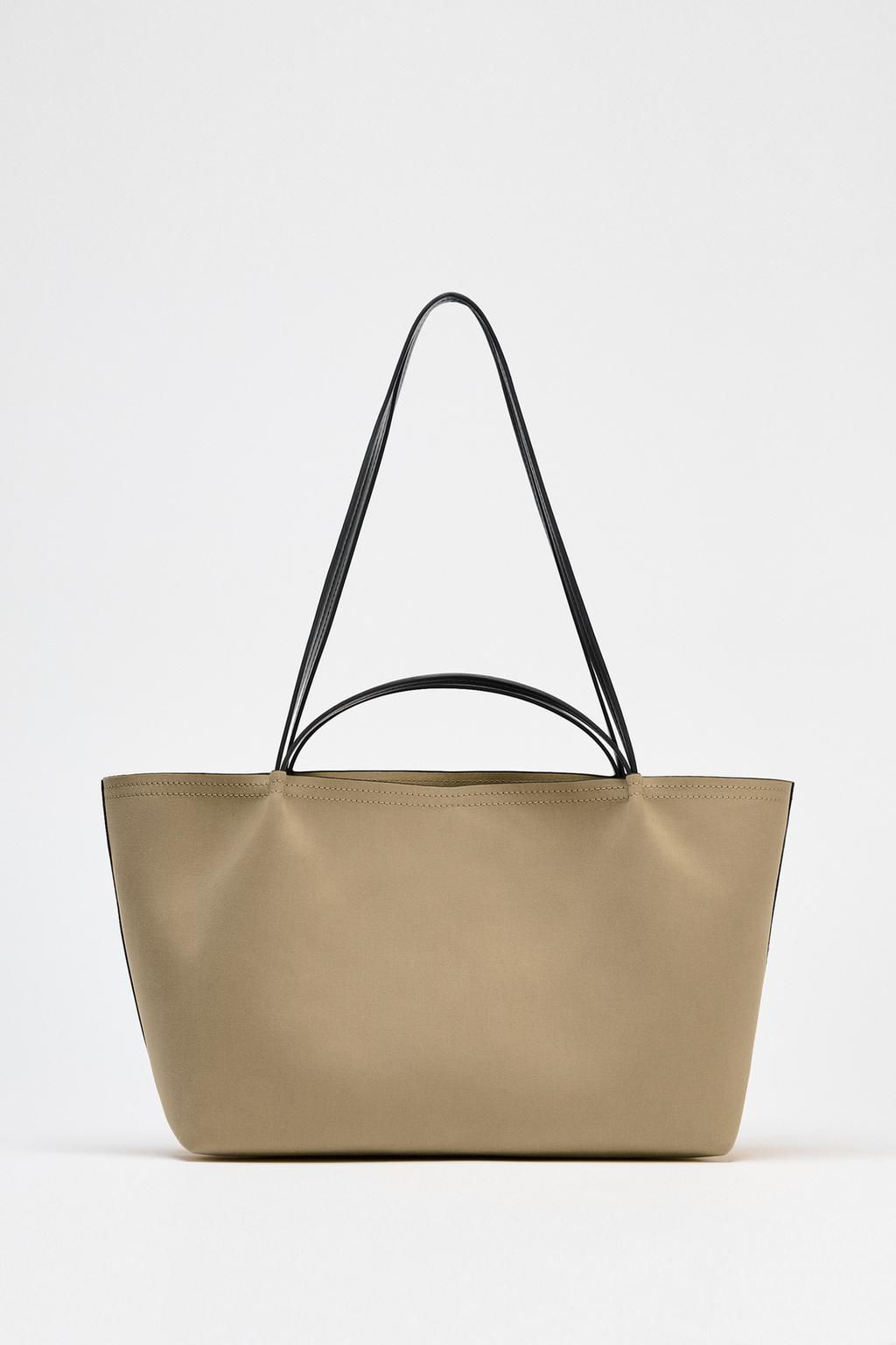 DOUBLE HANDLE TOTE BAG - Zara фото 4