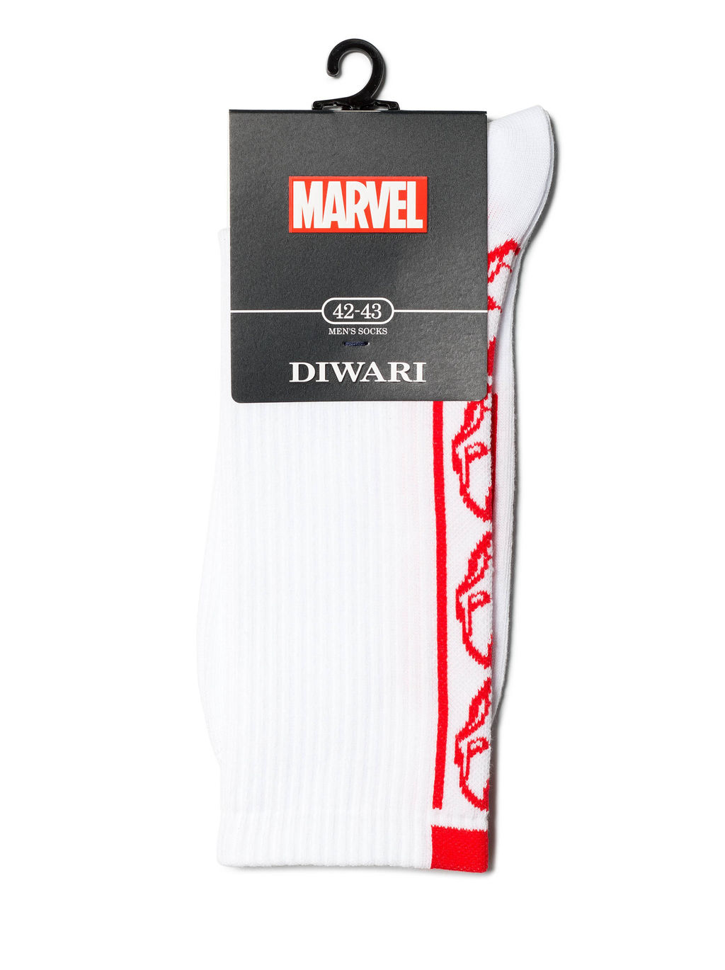 Цена за 2 пары. Носки мужские DiWaRi Удлиненные носки с рисунками MARVEL - Conte elegant фото 2