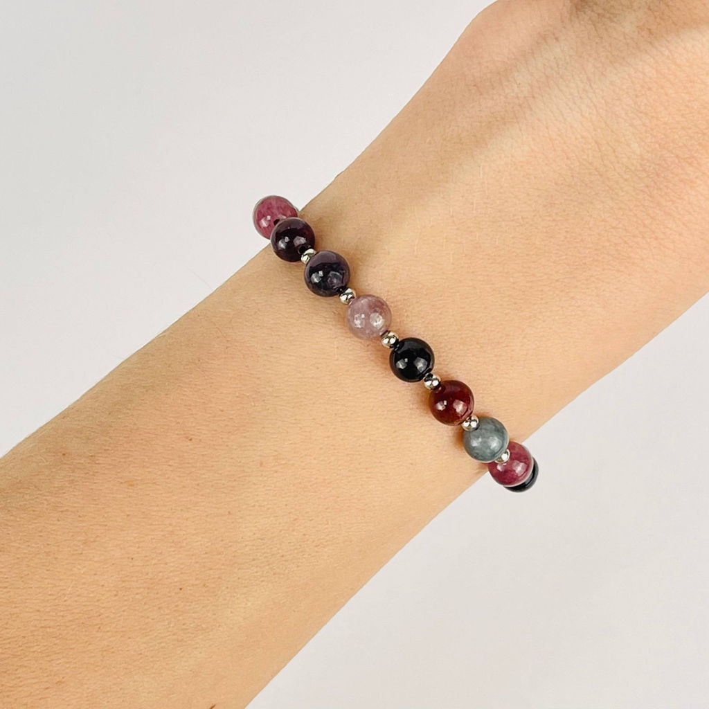 Браслет регулируемый из Шпинели - Радуга самоцветов фото 2