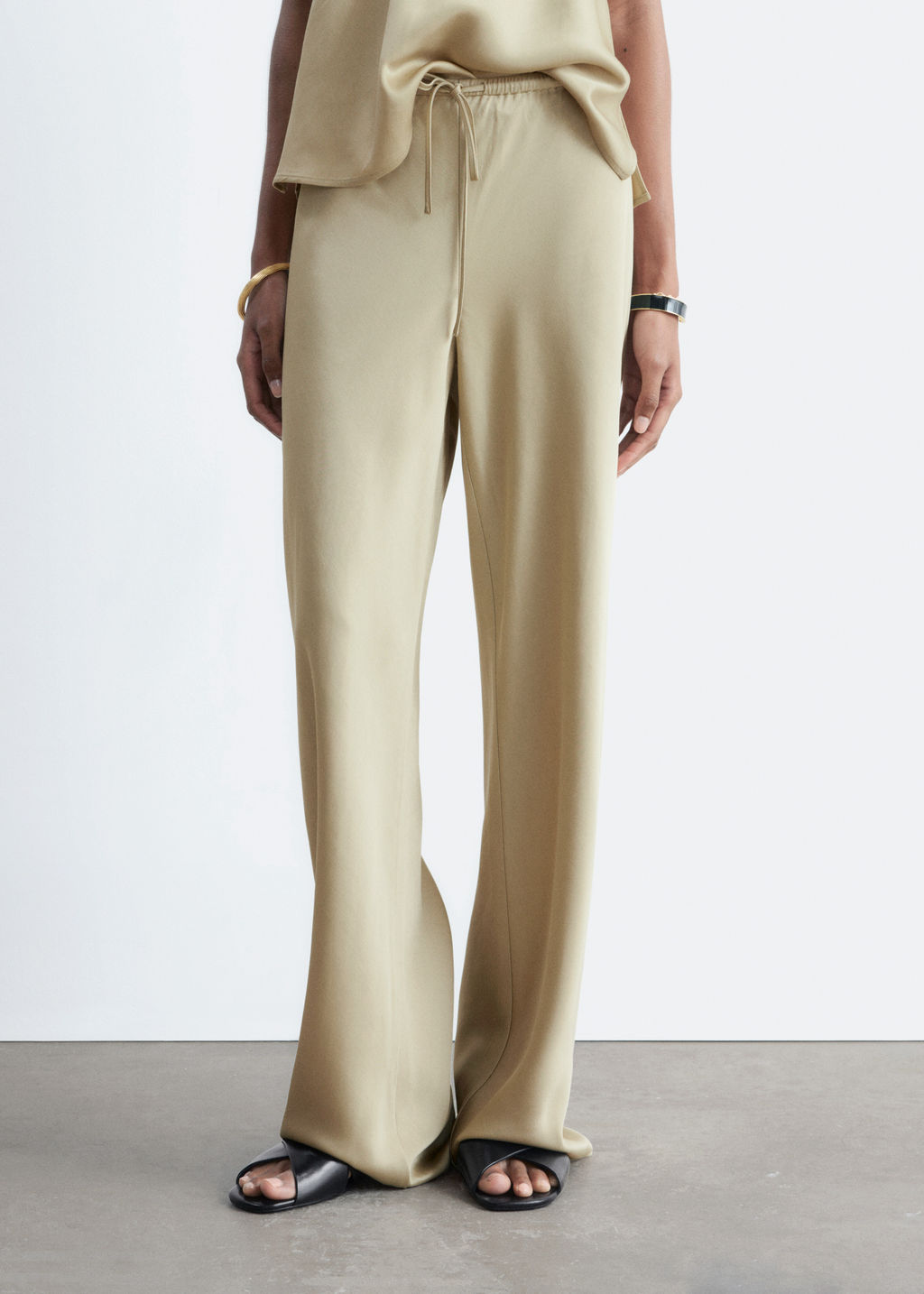 Pantalones de sarga con cord?n de ajuste - H&m фото 11