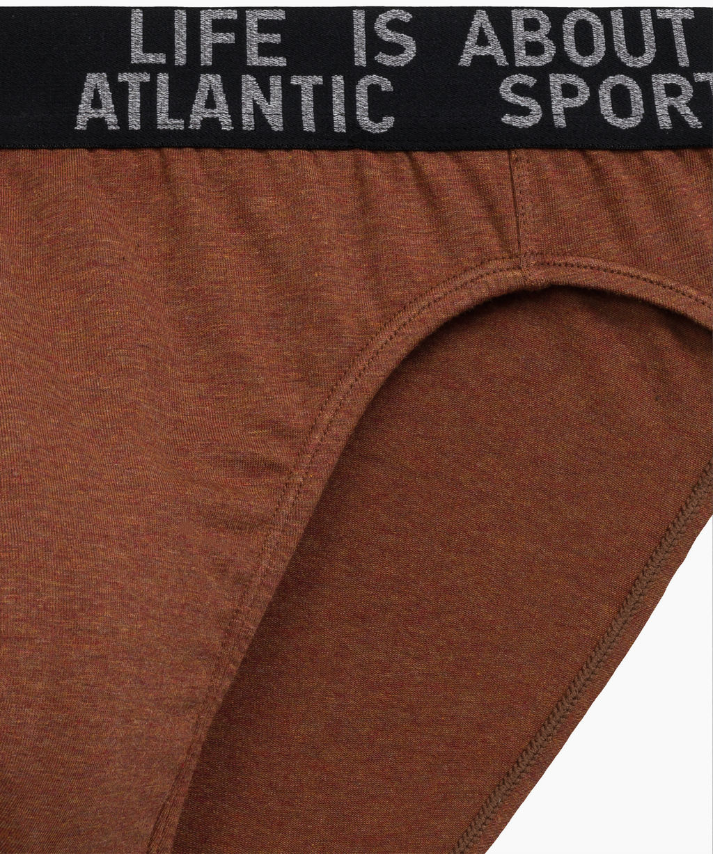 ATLANTIC 3MP-209 Трусы спорт Melange - набор 3 шт. темно-серый меланж + медно-багряный меланж + коричневый меланж фото 5