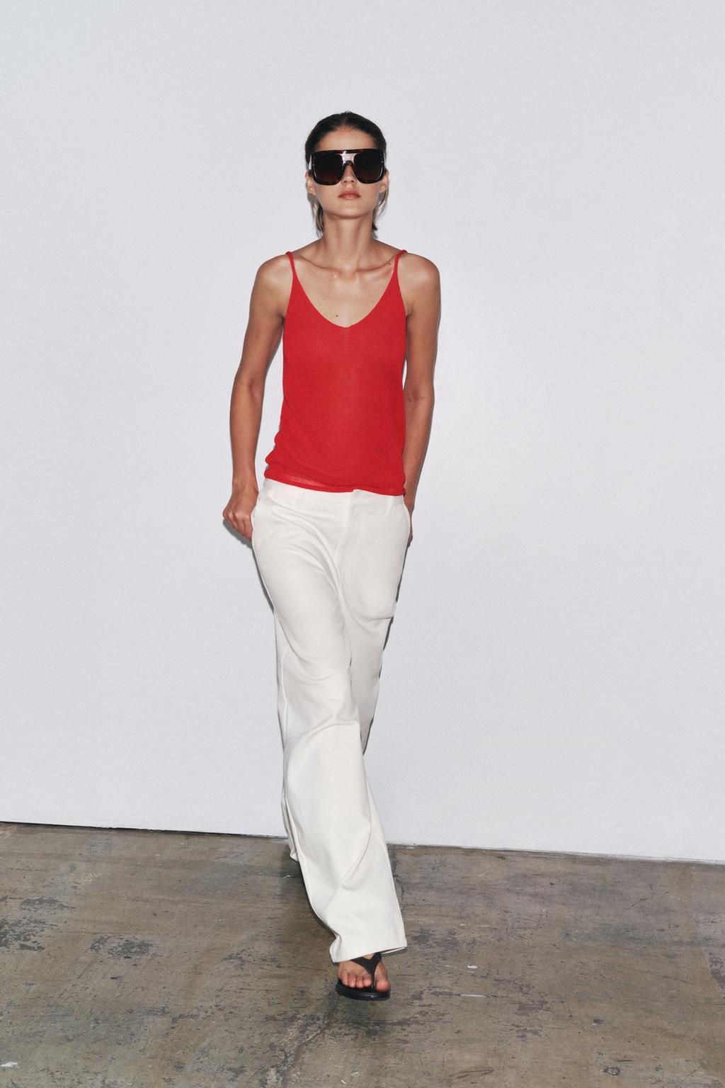 KNITTED STRAPPY TOP - Zara фото 11