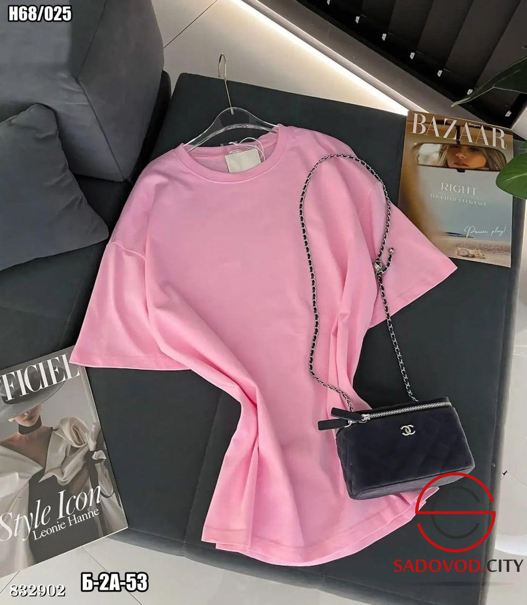 Футболка оверсайз однотонная - Bruno фото 3