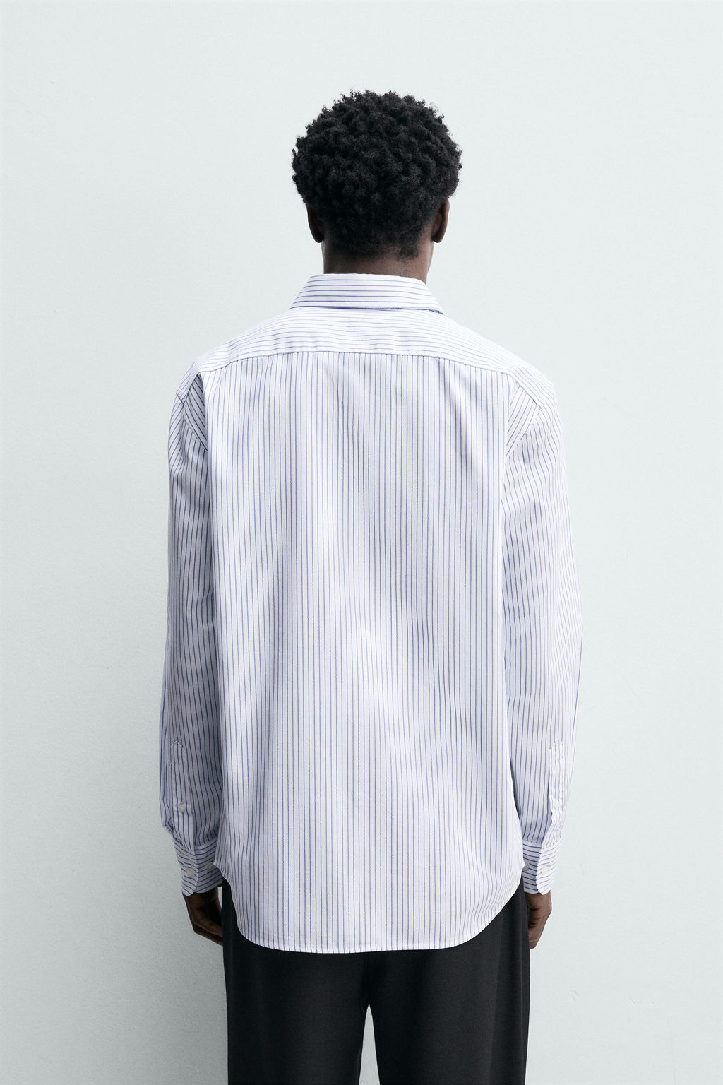 CAMISA ESTRUCTURA EASY CARE / Blanco / Marino