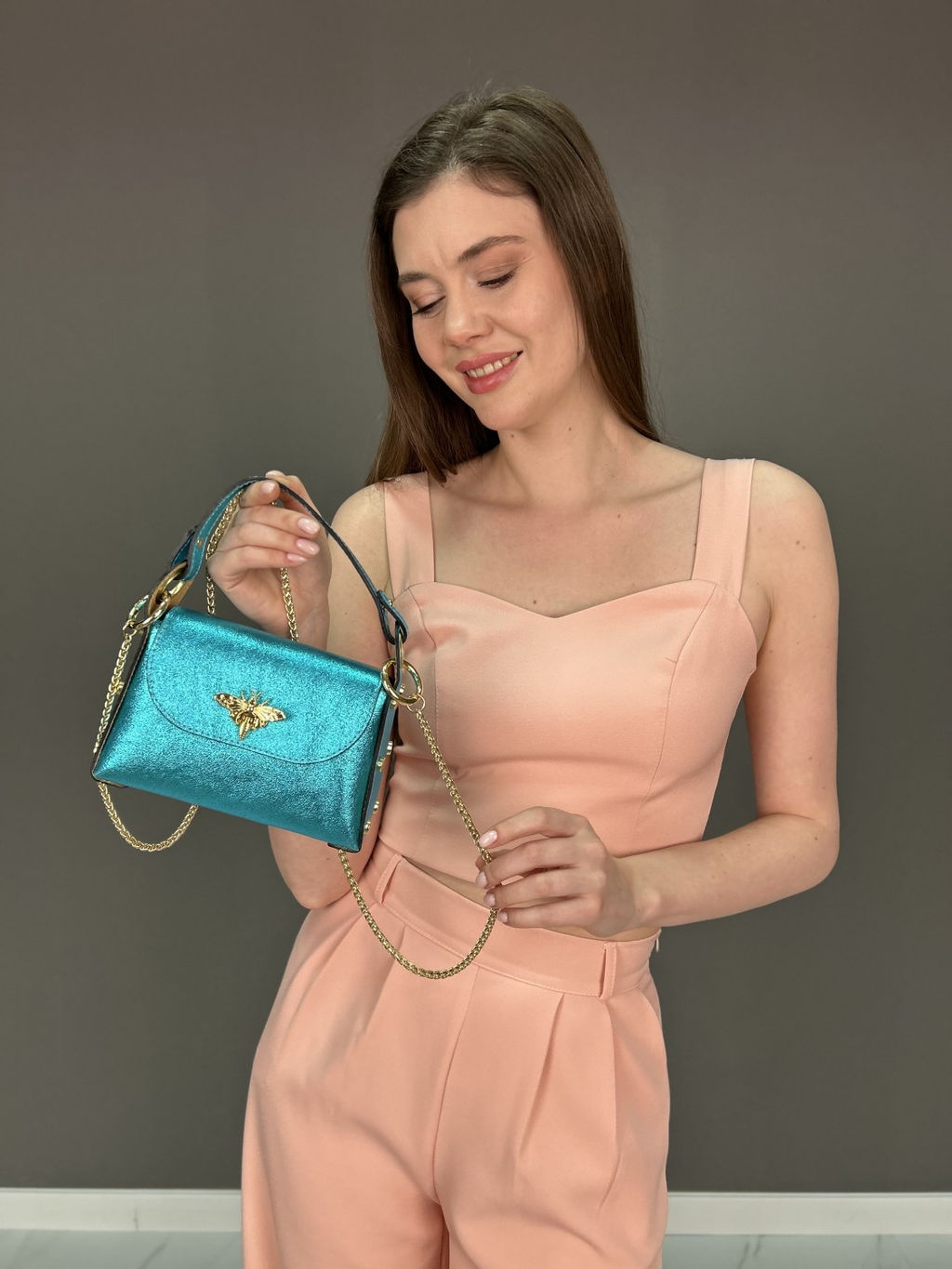 Сумка женская из телячьей кожи