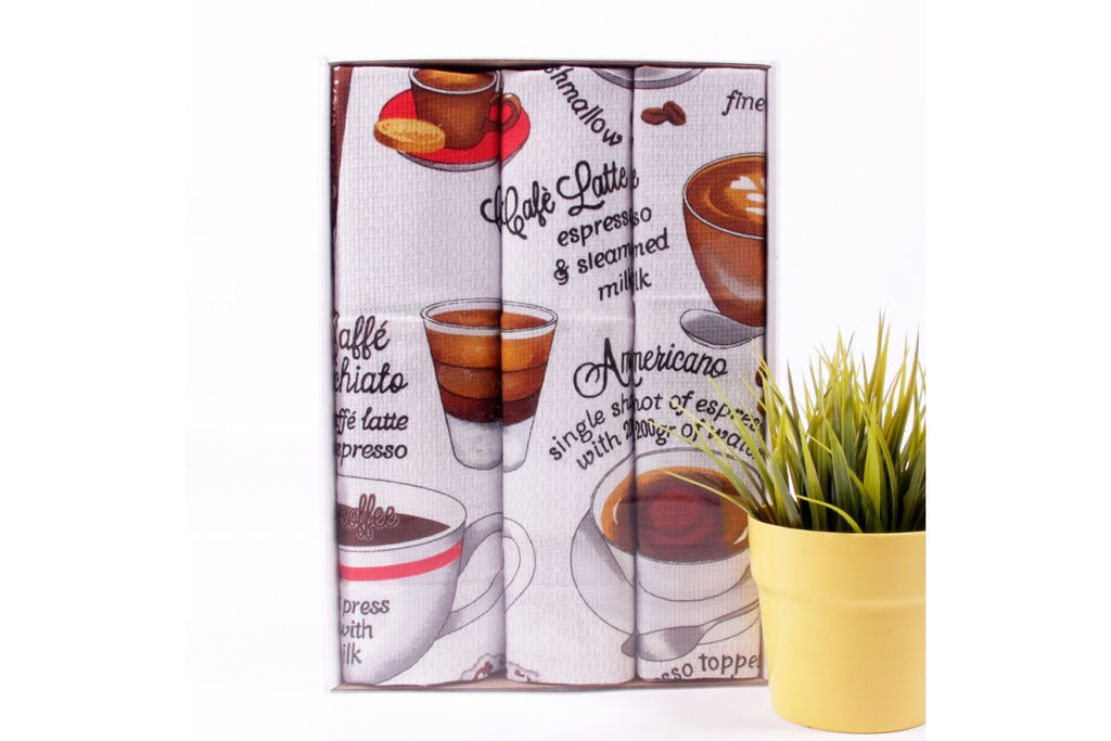 Набор вафельных полотенец Купон в коробке ВКК 566 Тейково