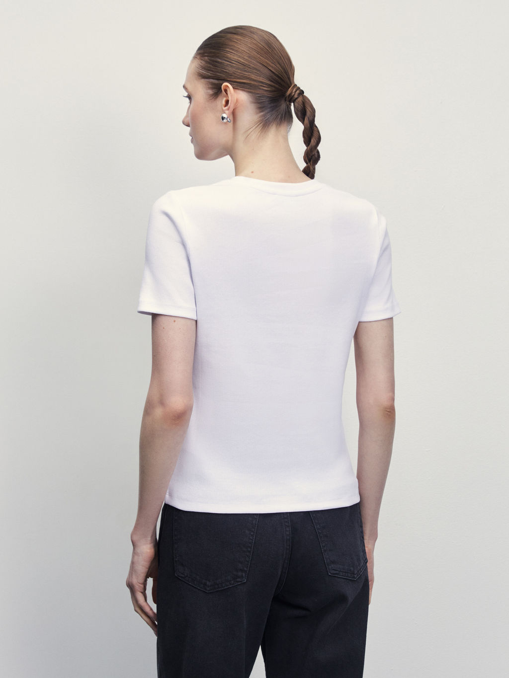 Базовая футболка из эластичного хлопка / Zarina  фото 5