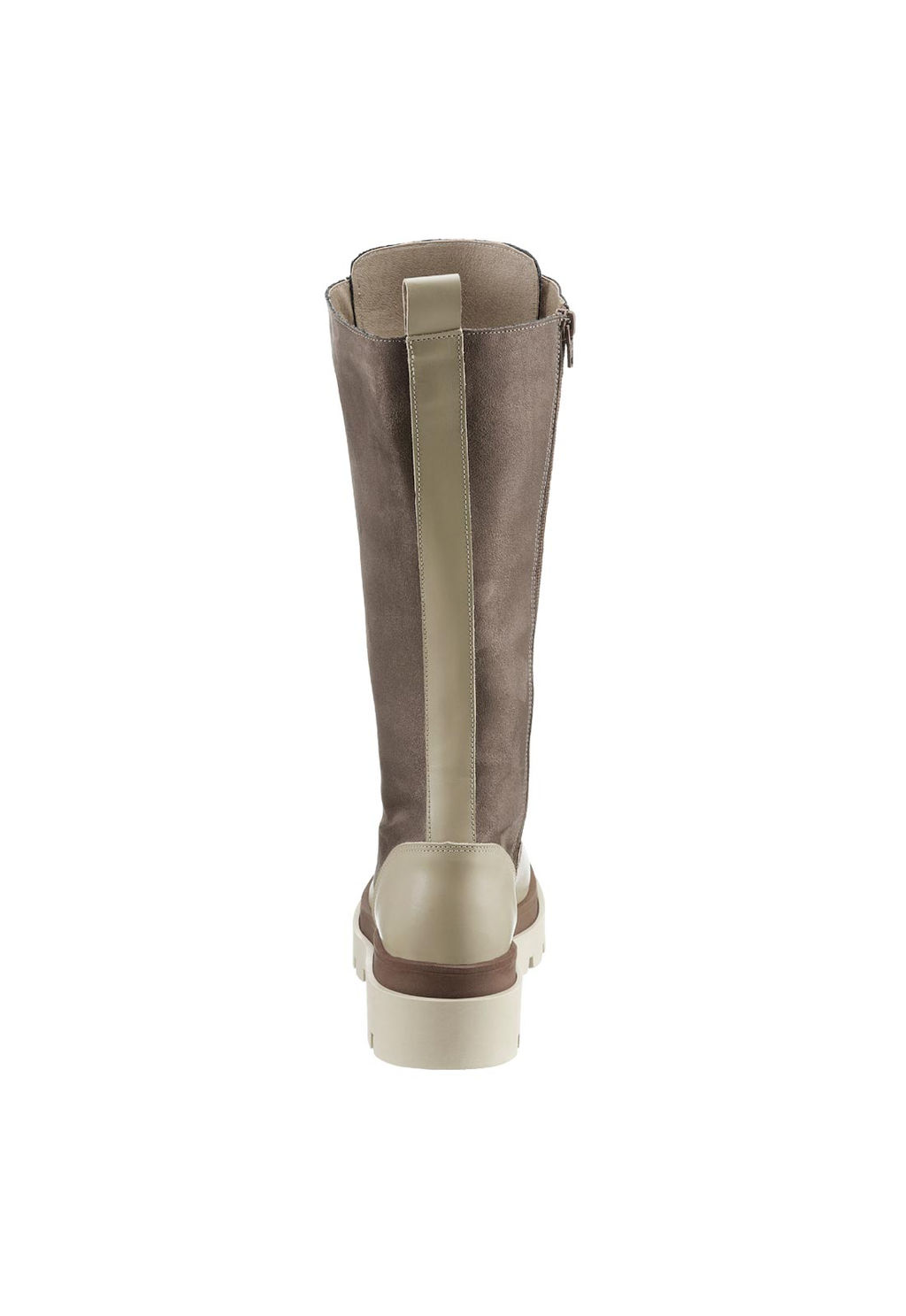 Кожаные сапоги, серо-бежевые Португалия - Heine фото 5