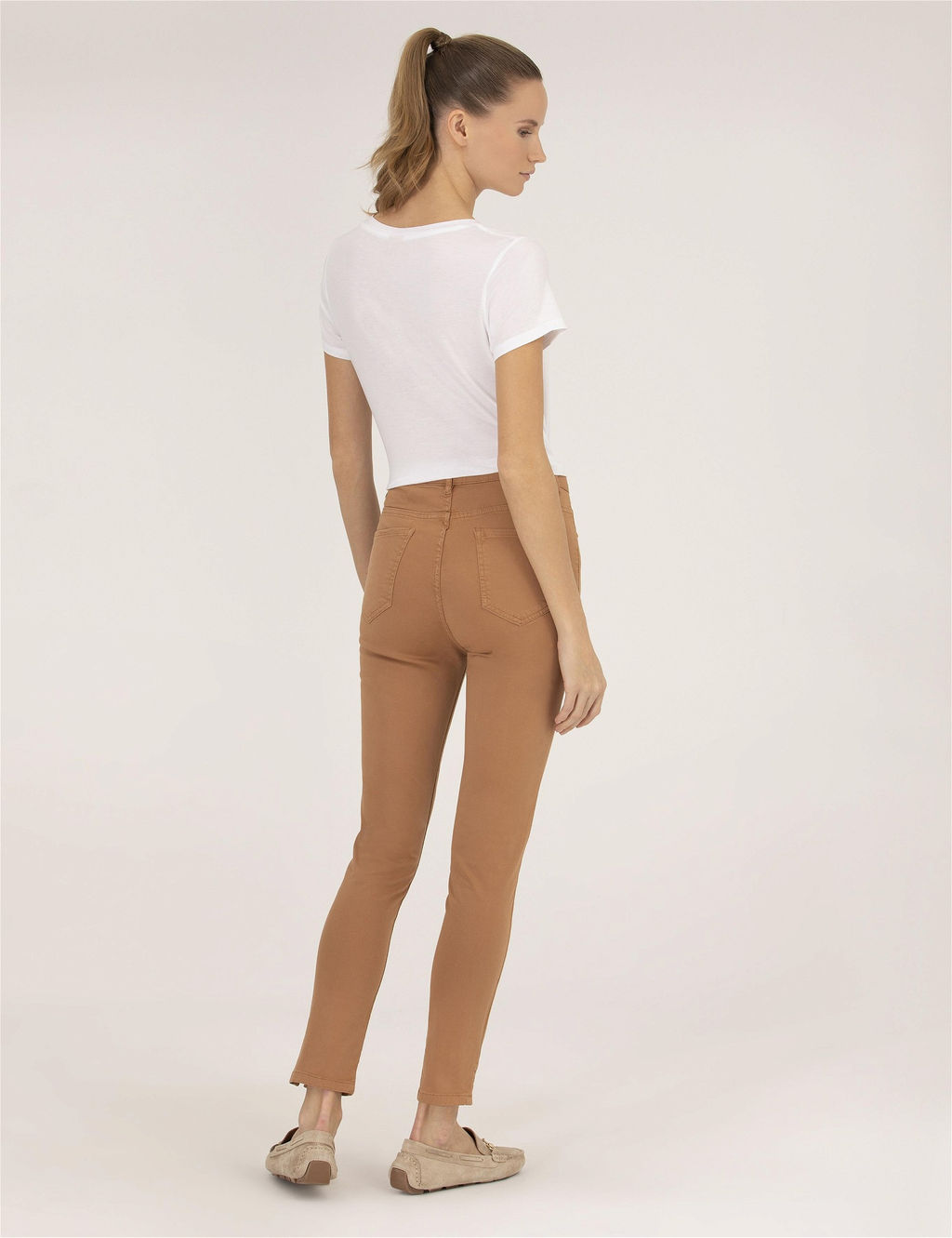 Kahverengi Skinny Fit Kanvas Pantolon - Pierre cardin фото 4
