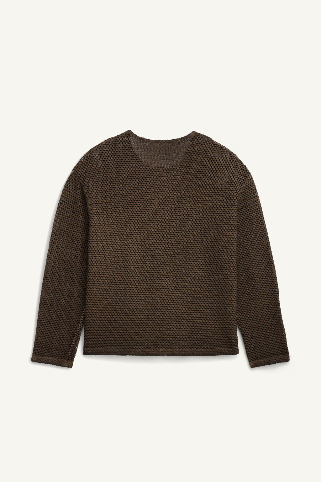 CAMISETA PUNTO CUELLO PANADERO CROCHET / Marr?n - Zara фото 6