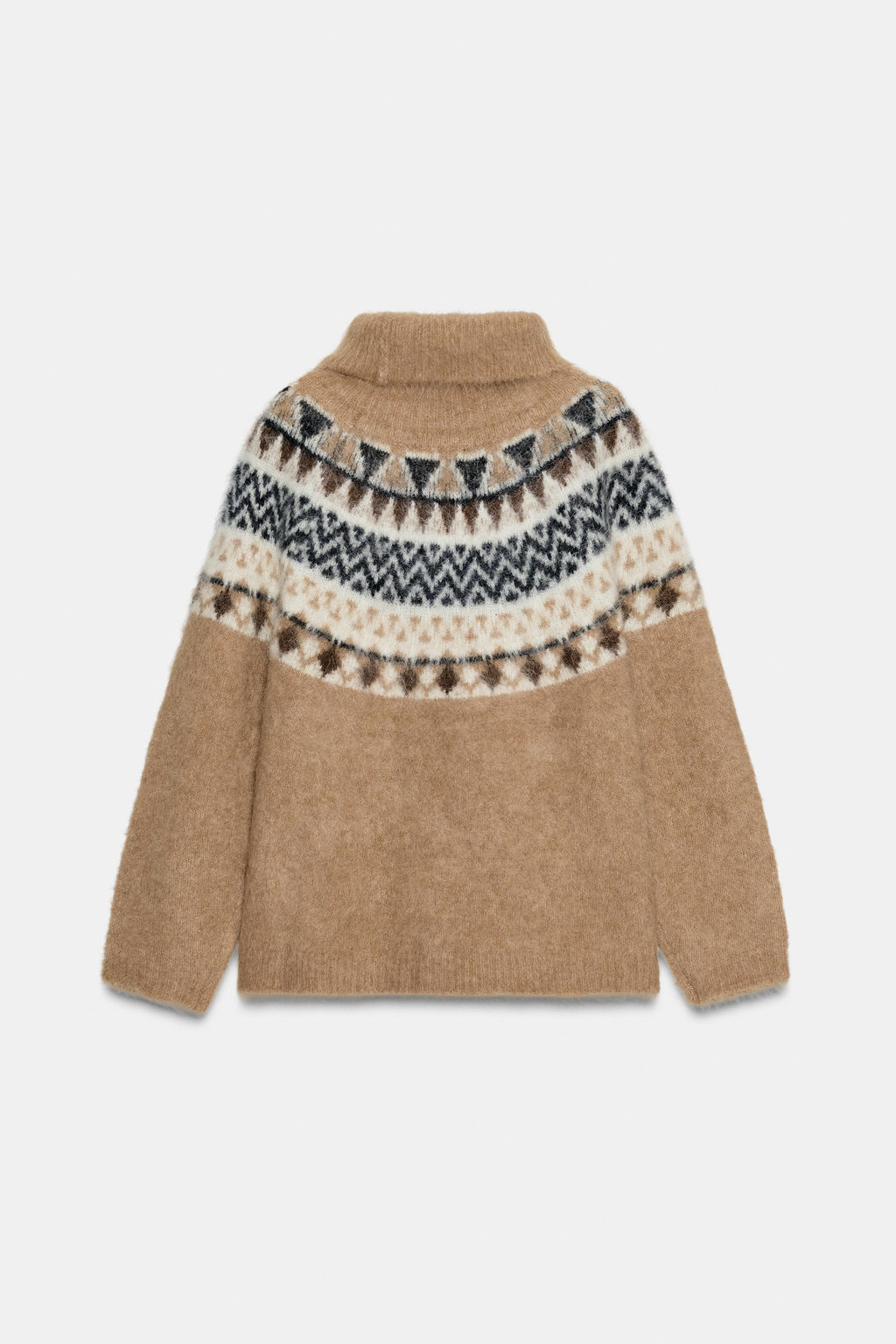 ALPACA JACQUARD JUMPER - Zara фото 7