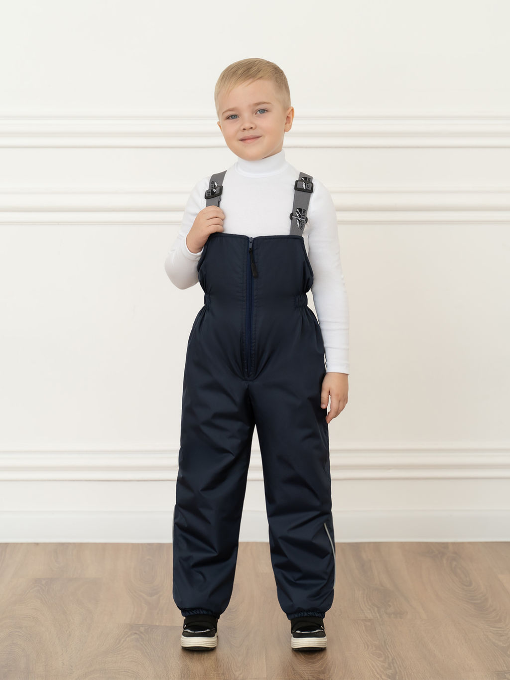 Полукомбинезон детский синий 60-012 (128, 64)