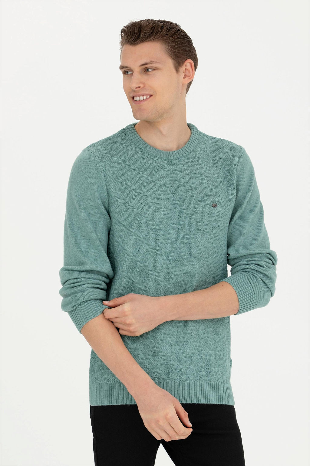 Мужской мятный свитер - U.s. polo assn фото 10