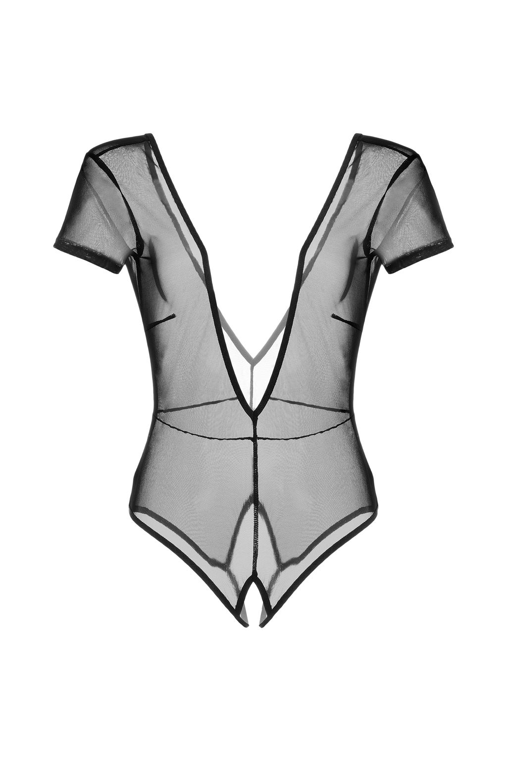 Эротическое боди Waname Abandon с короткими рукавами черное (42-44) - Waname apparel фото 11