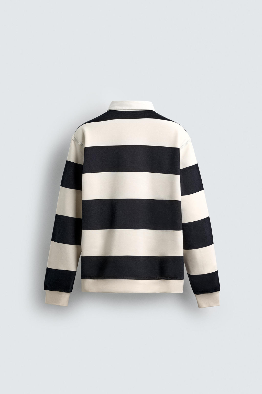 CONTRAST COLLAR POLO SWEATSHIRT - Zara фото 8