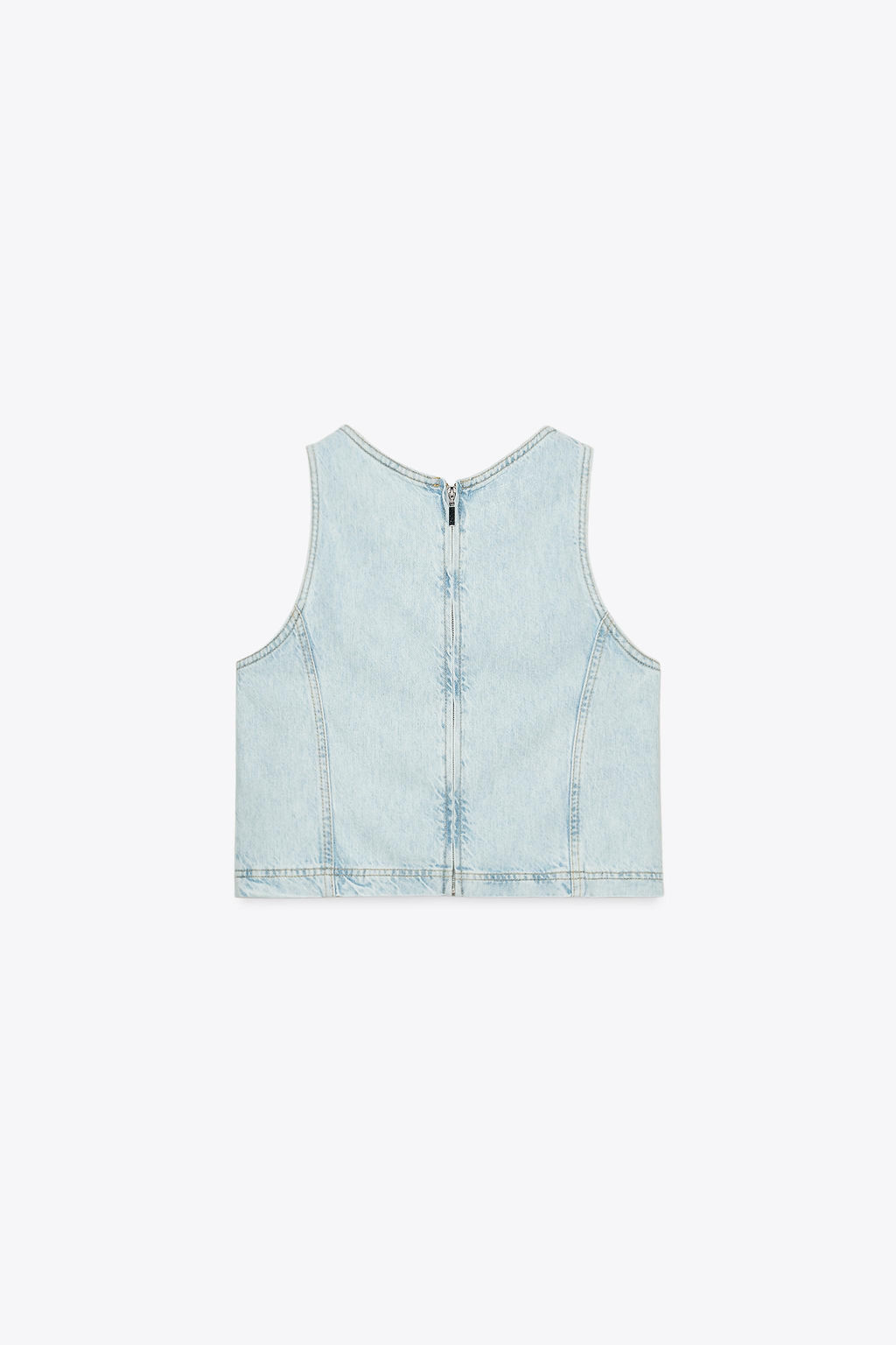 Z1975 SHORT DENIM TOP - Zara фото 9