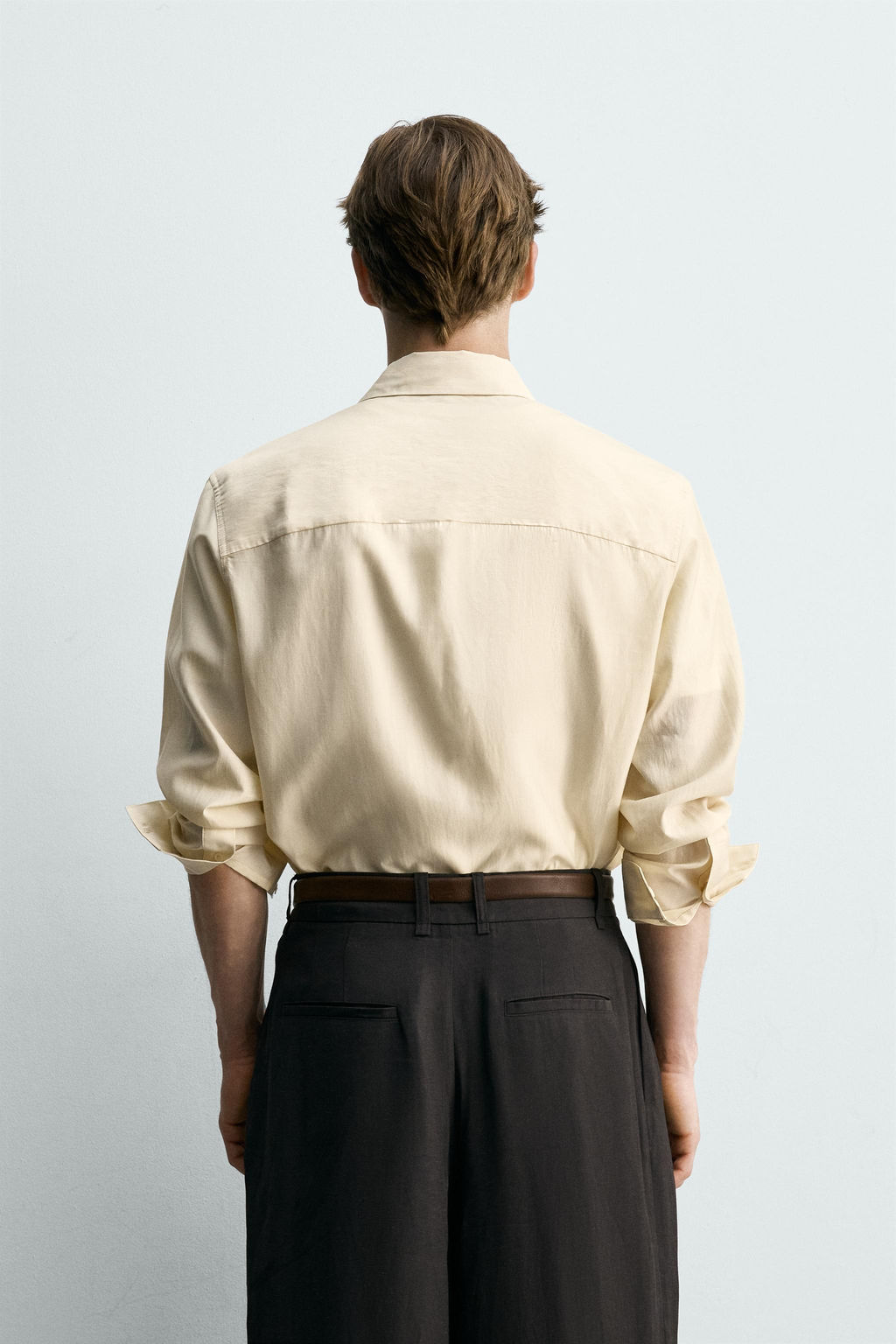 CAMISA FLUIDA BOLSILLOS / Crudo - Zara фото 3