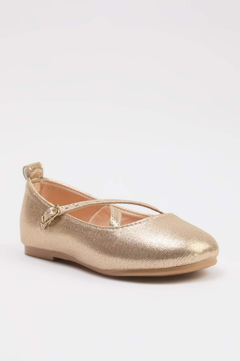 Gold Mary Jane Kucuk/Buyuk K?z Cocuk Babet TAKSS26BE00014 - Trendyolmilla фото 2