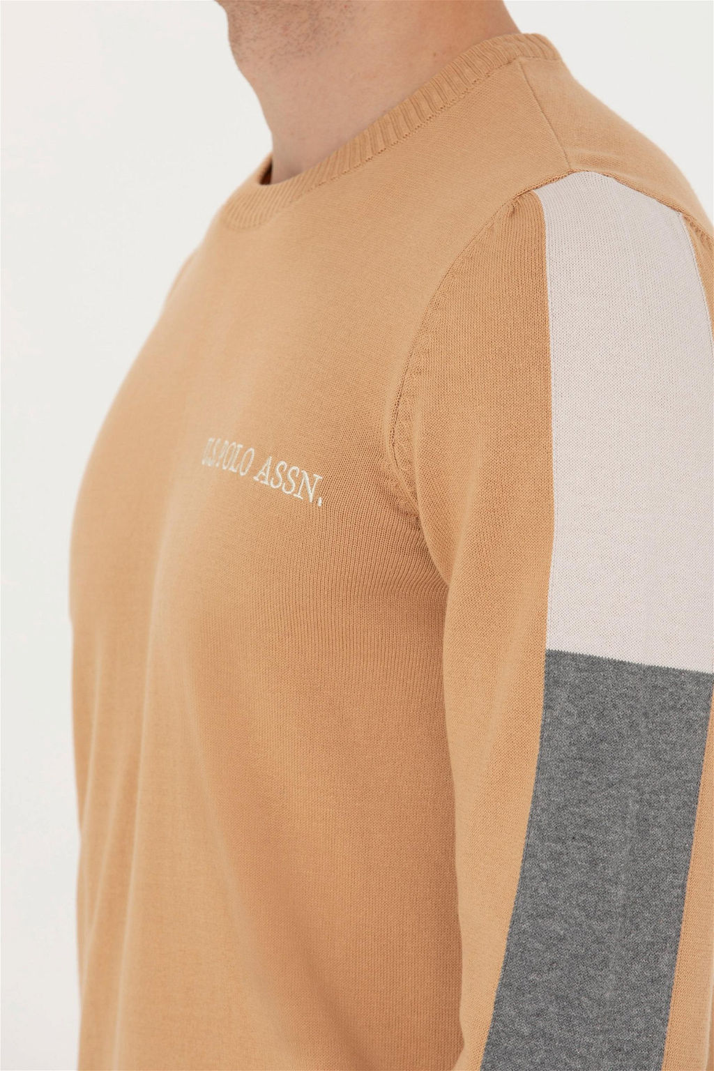 U. S. Polo Assn Мужской песочный свитер - U.s. polo assn фото 14