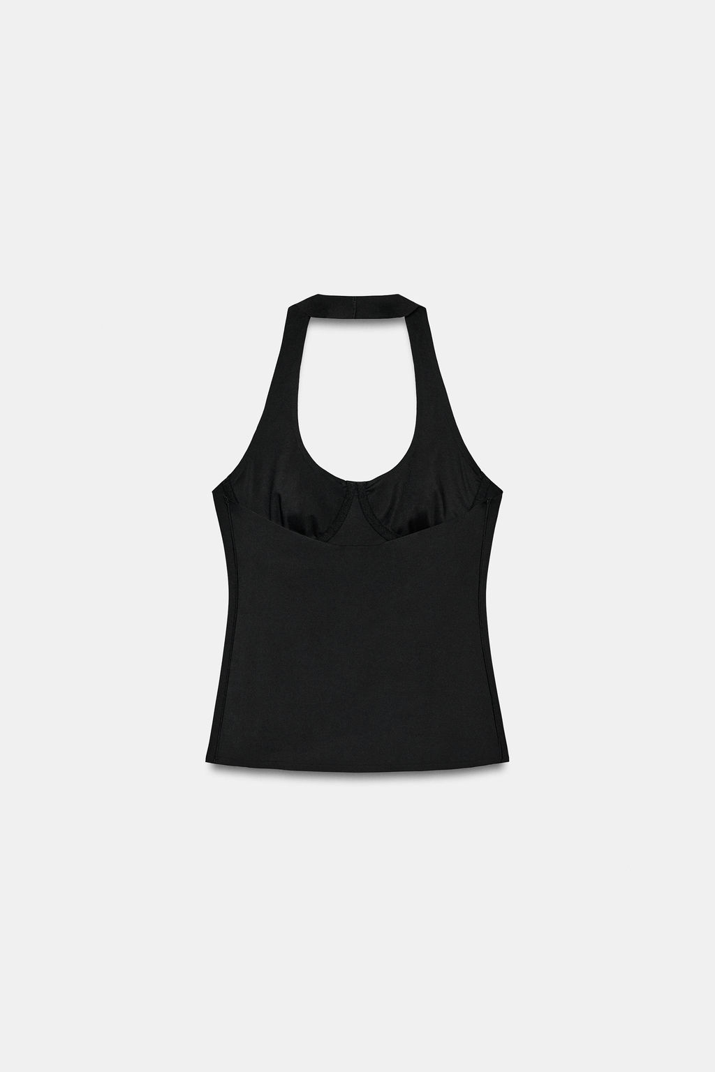 TOP HALTER POLIAMIDA / Negro - Zara фото 5