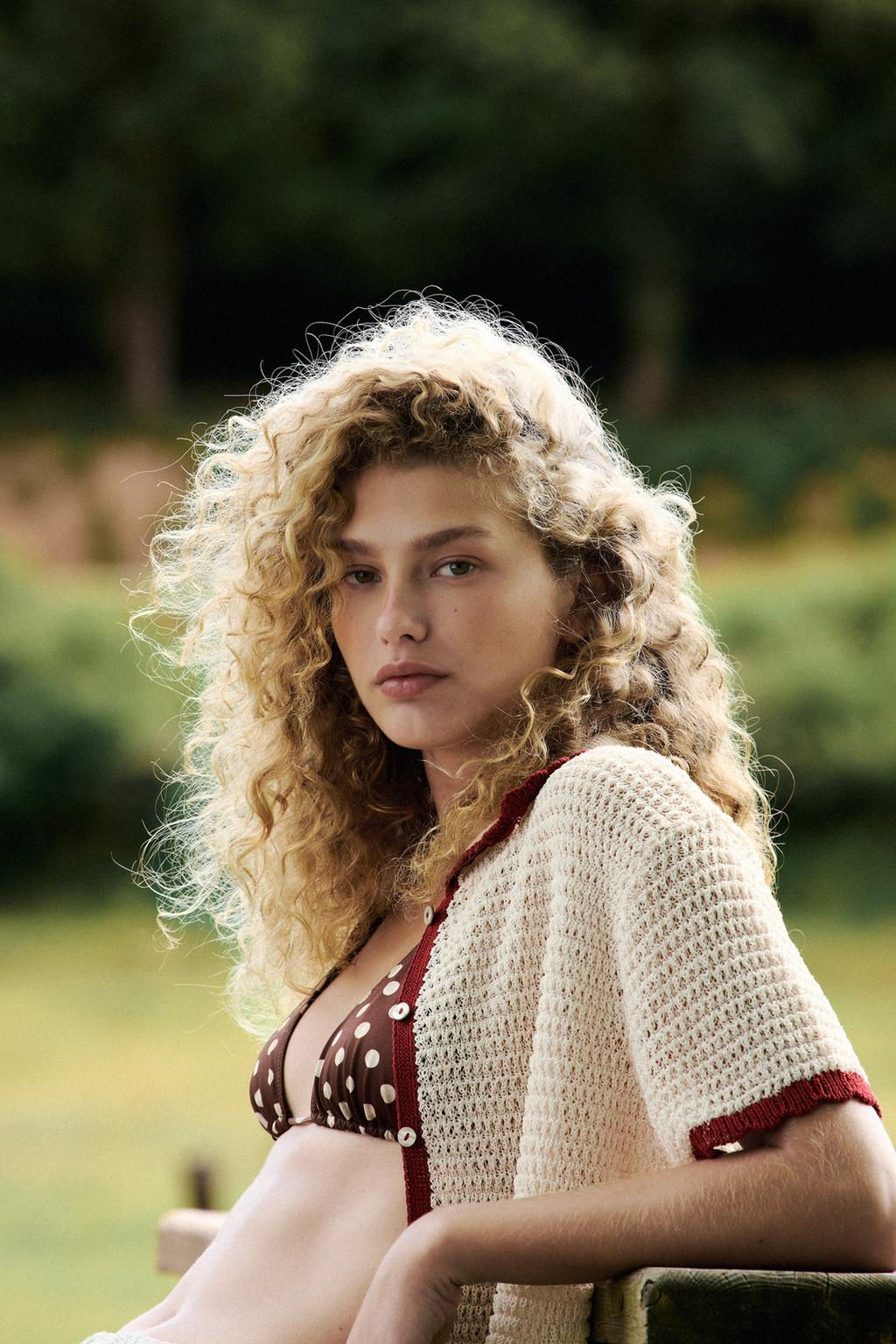 KNITTED POLO CARDIGAN - Zara фото 2