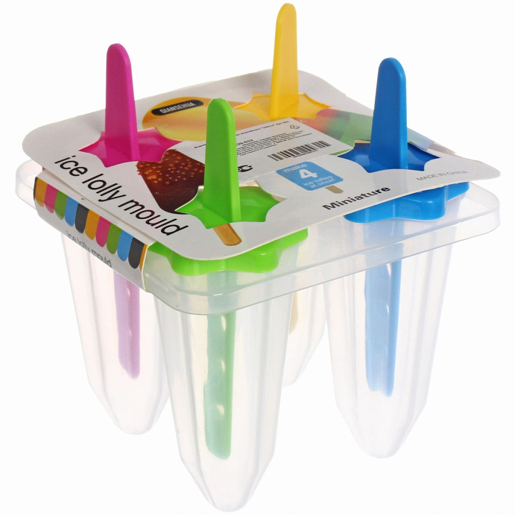 Цена за 3 шт. Форма для приготовления мороженого "Цветы" 4шт