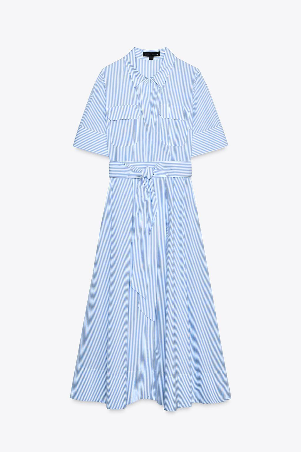 ZW COLLECTION POPLIN SHIRT DRESS - Zara фото 6