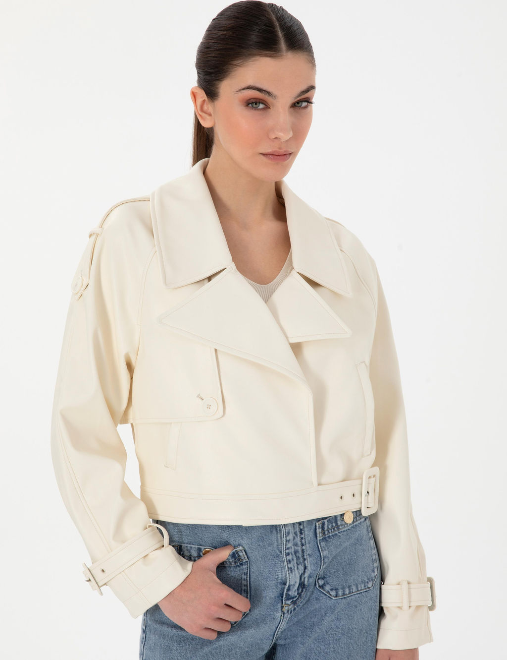 Ekru Crop Top Mont - Pierre cardin фото 3