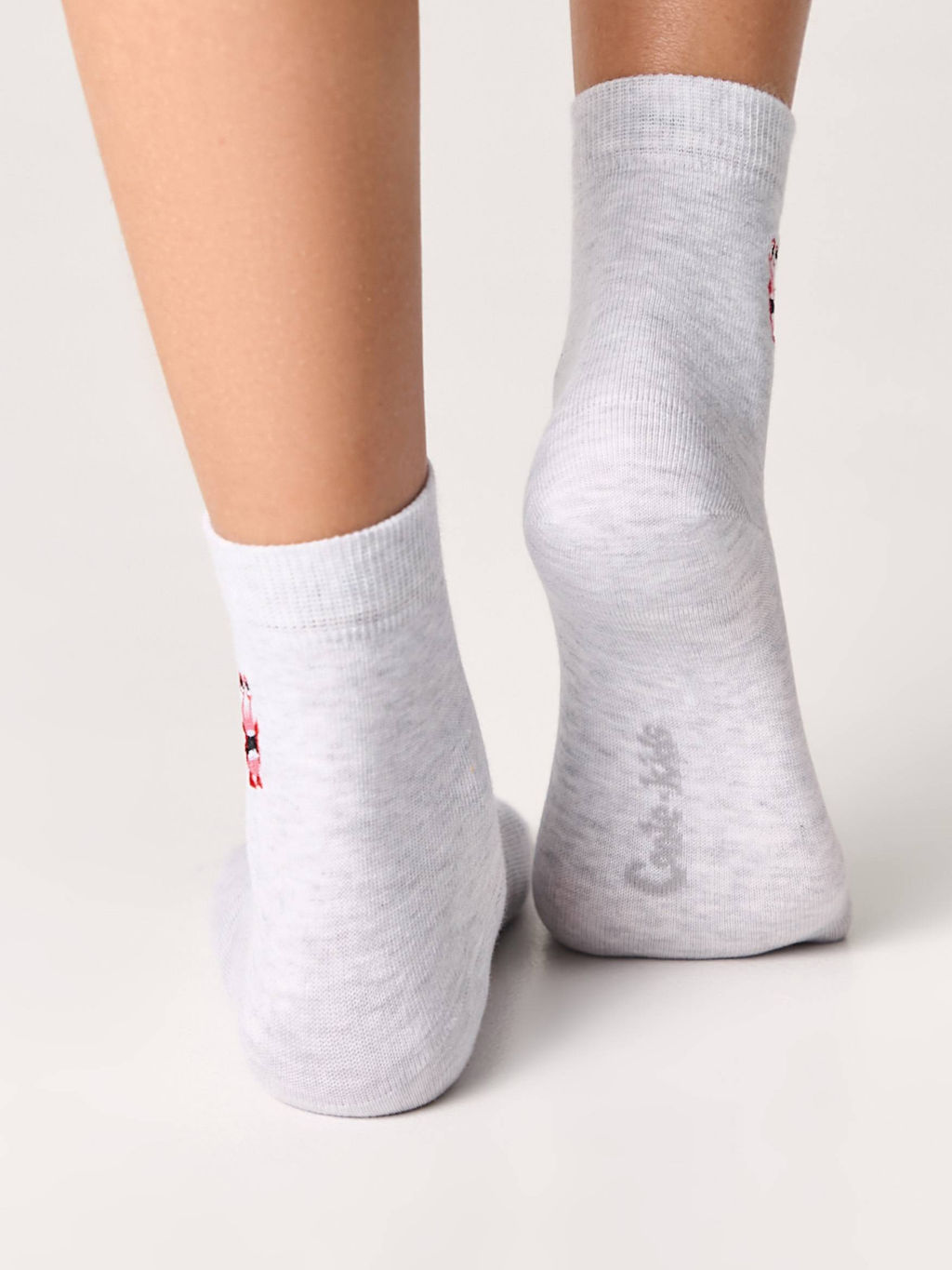 Цена за 2 пары. Носки классические CONTE-KIDS Однотонные хлопковые носки с вышивкой TIP-TOP - Conte elegant фото 3