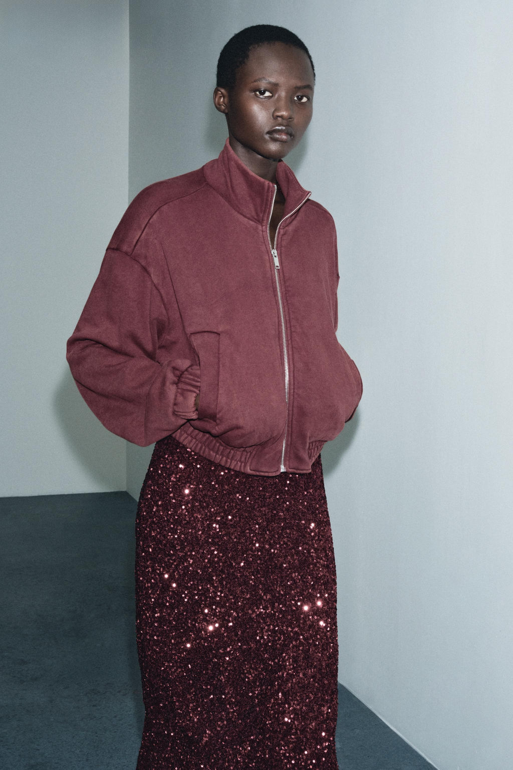 WASHED FLEECE JACKET - Zara фото 4