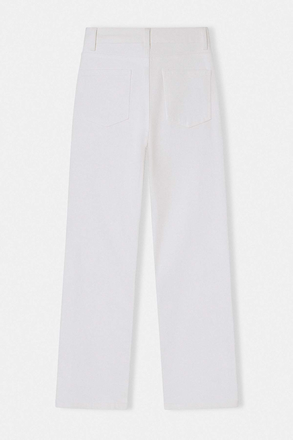 Beyaz Yuksek Bel Orta Esnek Straight Duz Kesim Jeans TWOSS26JE00215 - Trendyolmilla фото 2
