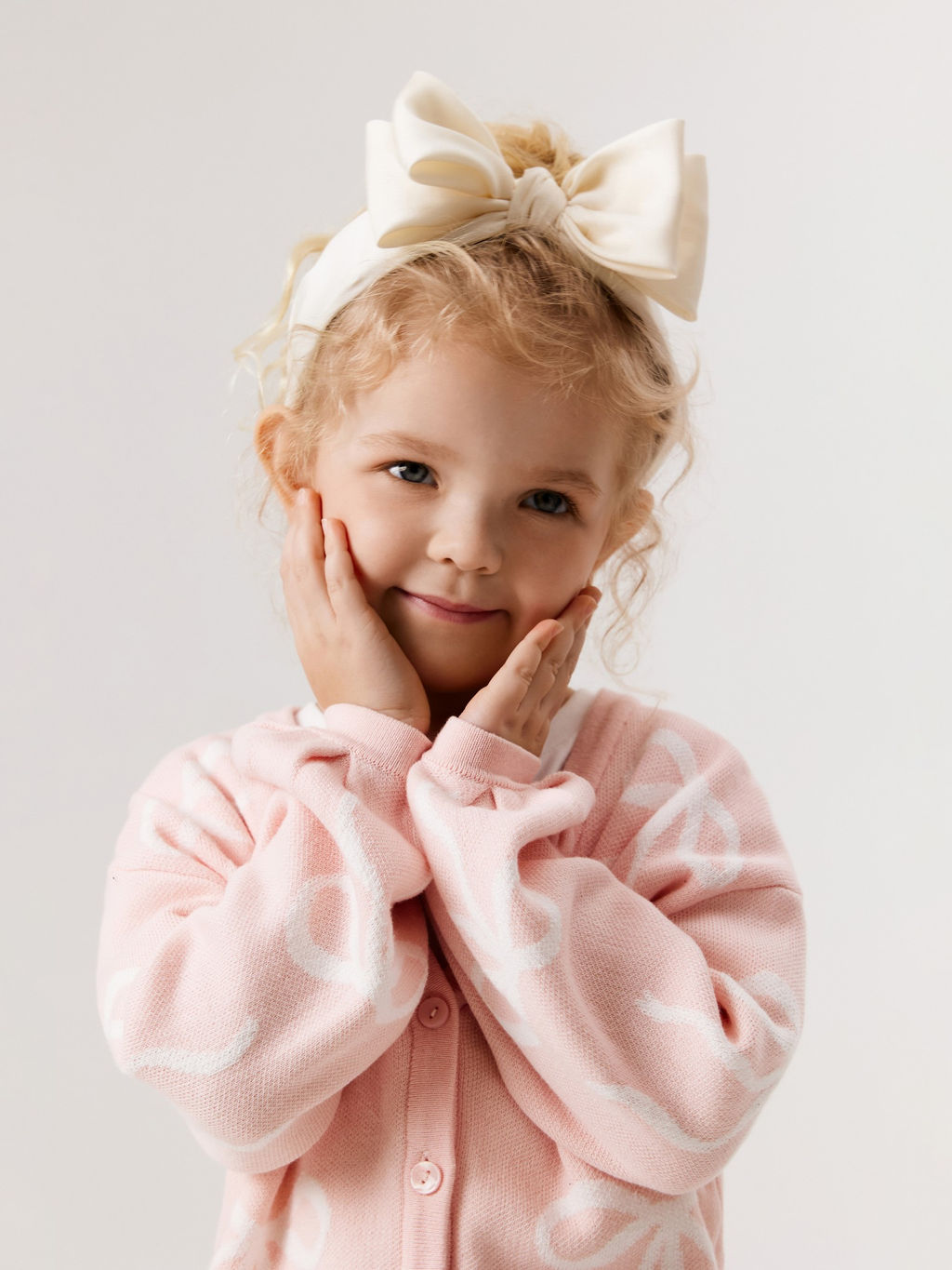 ACOOLA / Ободок детский Hattie молочный  фото 3