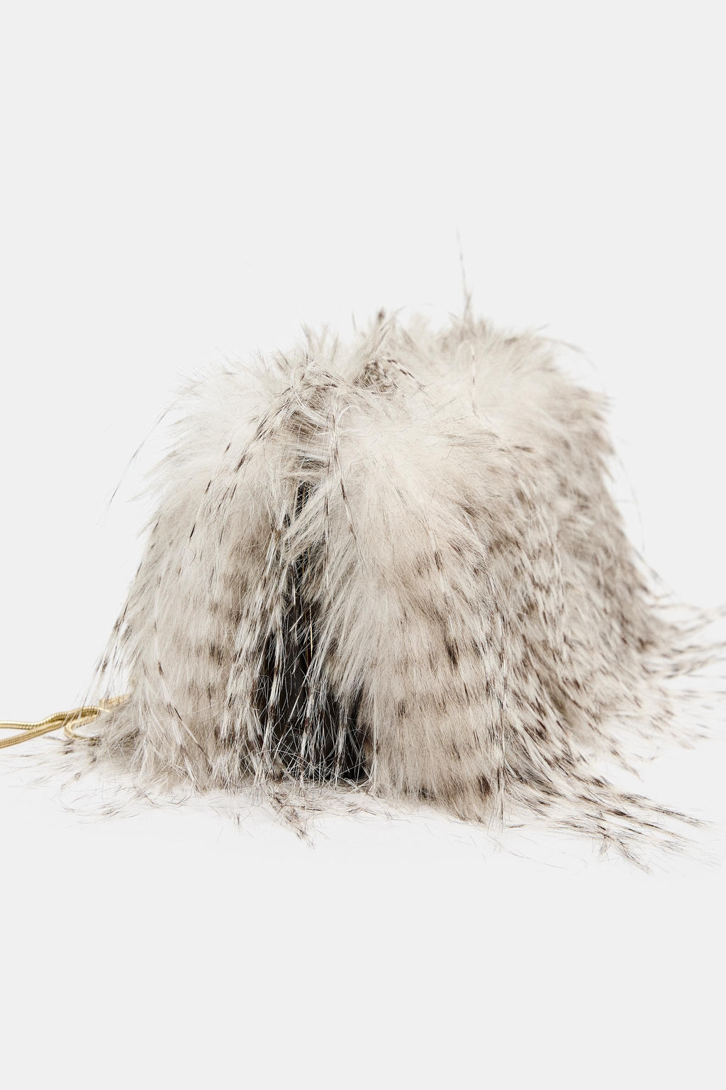 FAUX FUR CLUTCH BAG - Zara фото 4