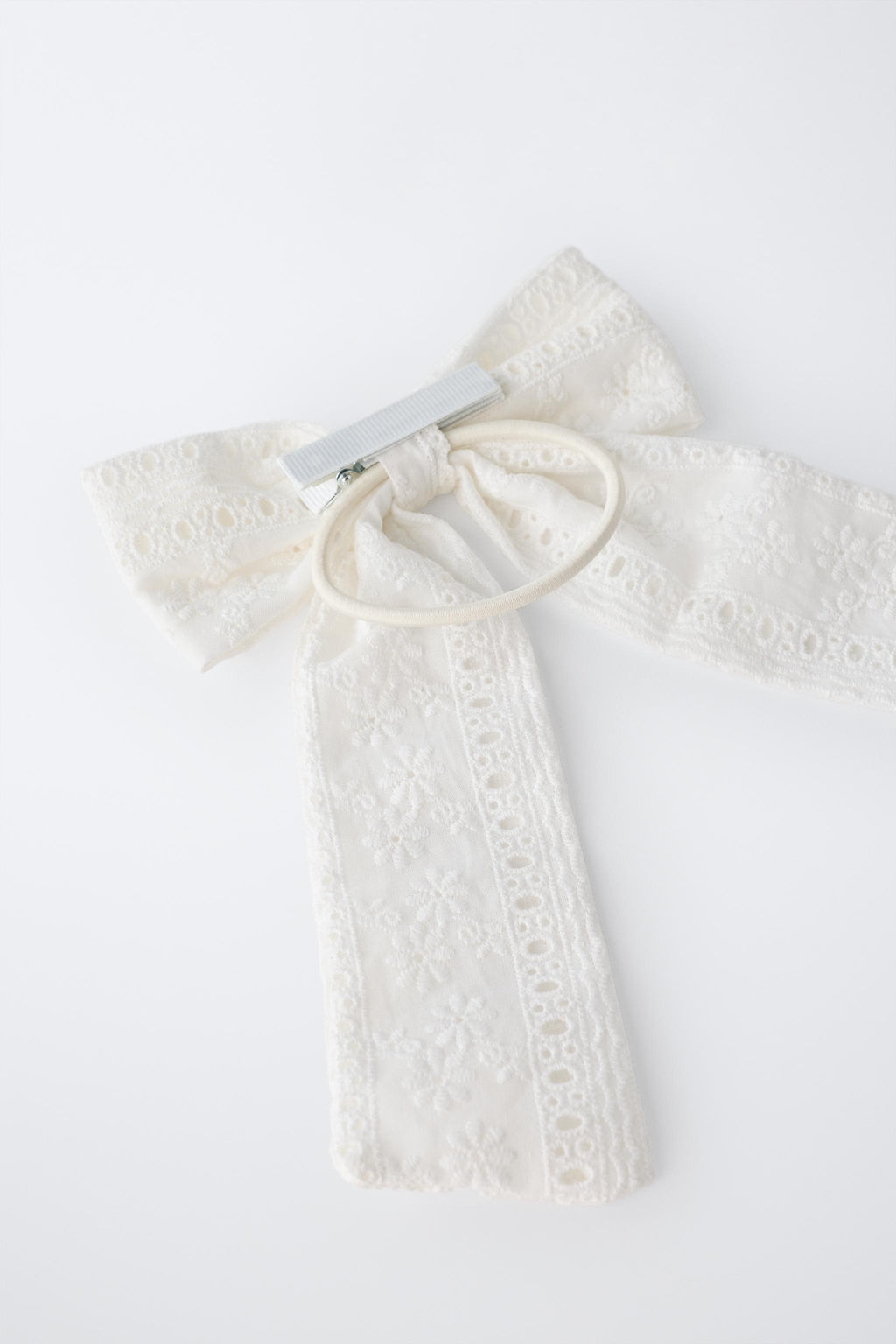 LAZO CALADO COLETERO Y PINZA / Blanco - Zara фото 3