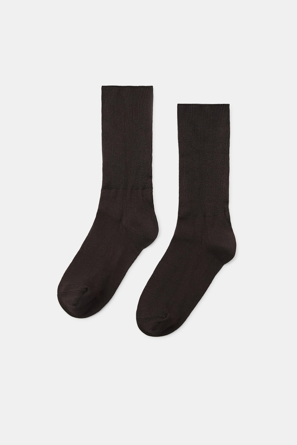RIB KNITTED KNEE-HIGH SOCKS - Zara фото 3