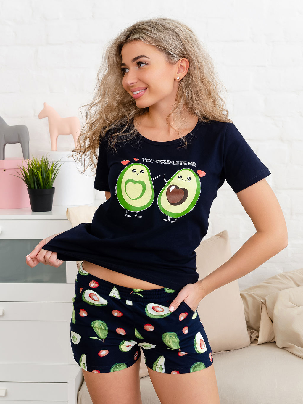 Костюм женский, модель 146, трикотаж (Авокадо, синий) - Ивановотекстиль фото 4