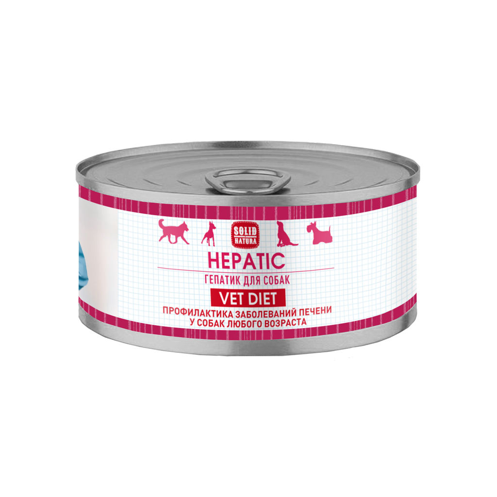 Solid Natura VET Hepatic диета д/соб. 100 г. ж/б ЦБ-00057403
