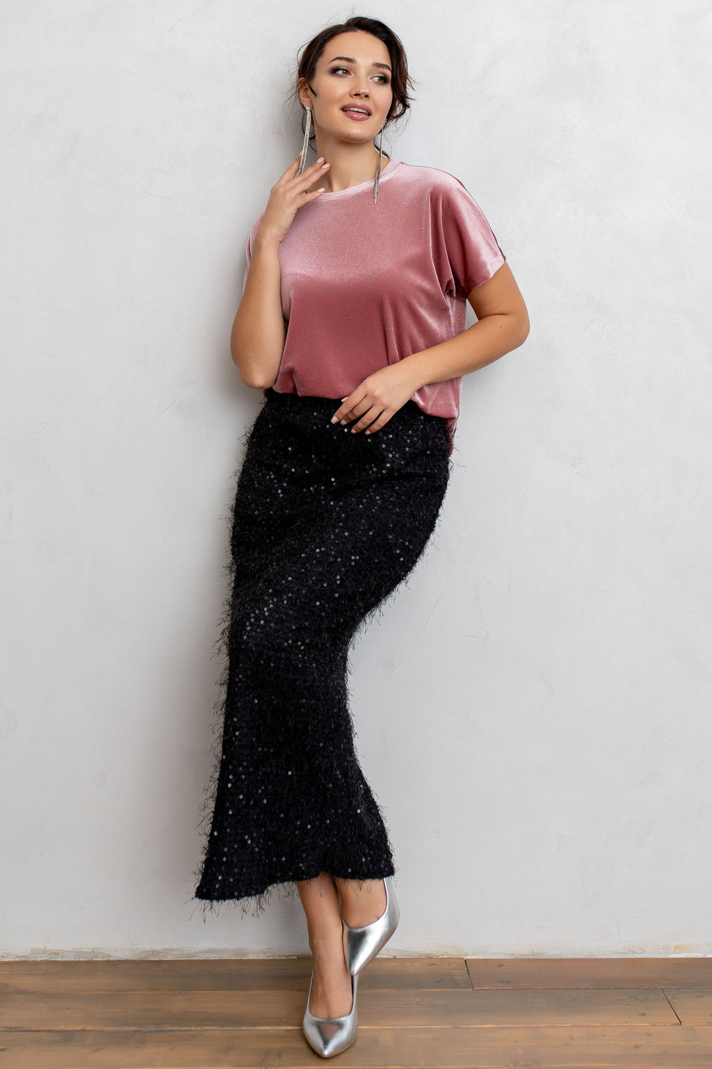 Блузка ТБ-97 пыльная роза - Angelika фото 7