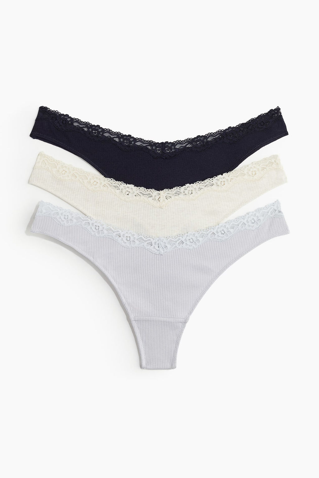 Pack de 3 bragas Thong de algodon - H&m фото 6