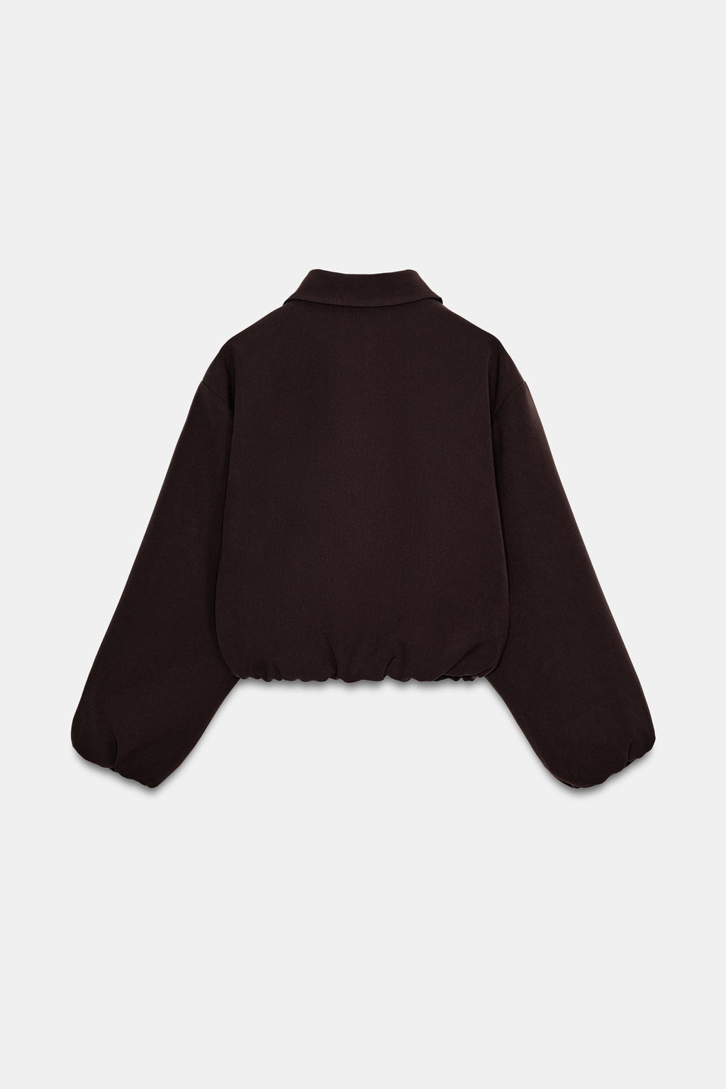 CHAQUETA GLOBO CREMALLERA / Marr?n - Zara фото 8