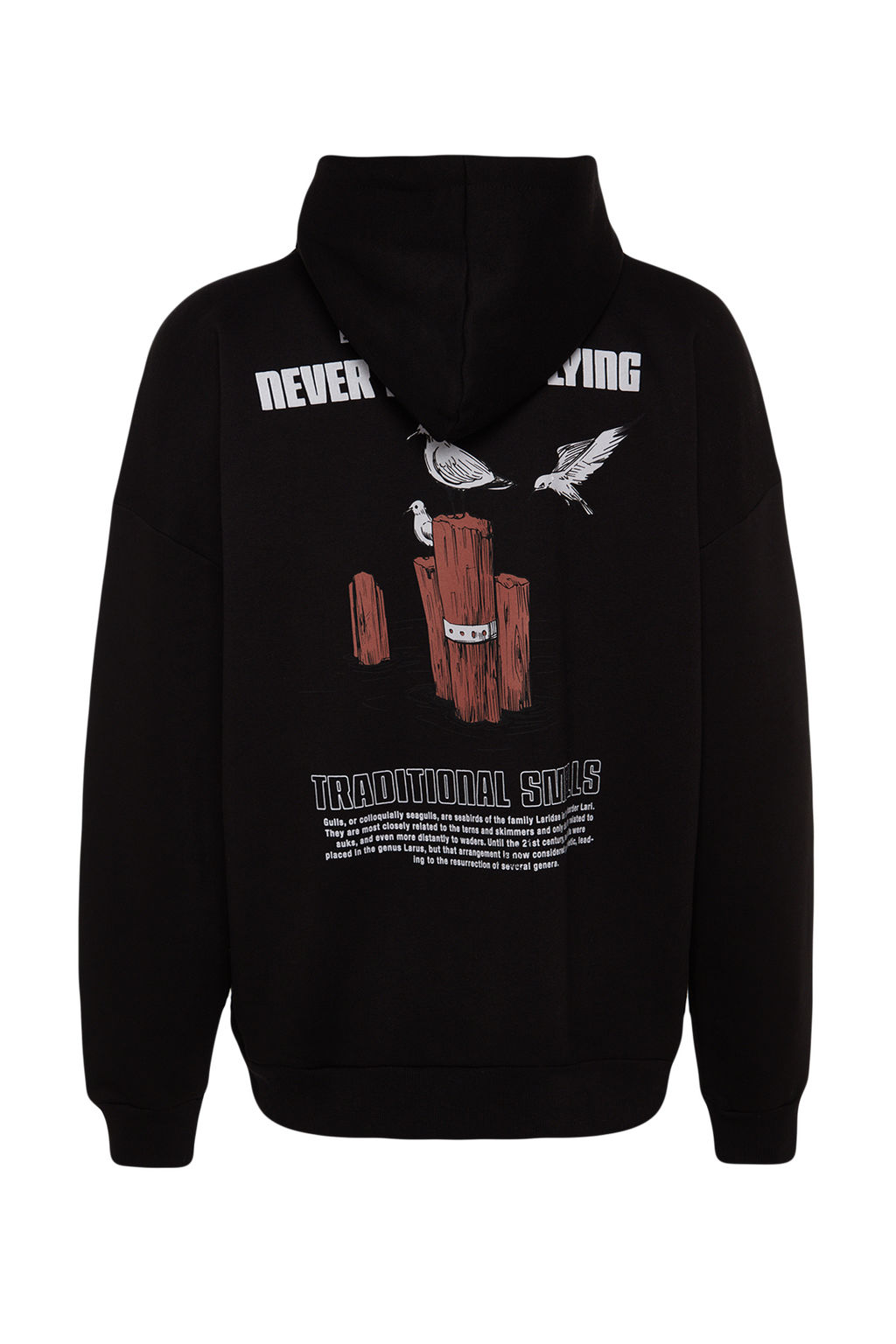 TRENDYOL MAN Bordo Oversize/Genis Kesim Kapusonlu Bask?l? Ici Polar Pamuklu Sweatshirt TMNAW24SW00136 - Trendyolmilla фото 21
