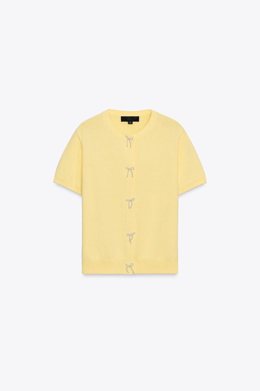 CARDIGAN WITH FAUX PEARL TIES - Zara фото 16