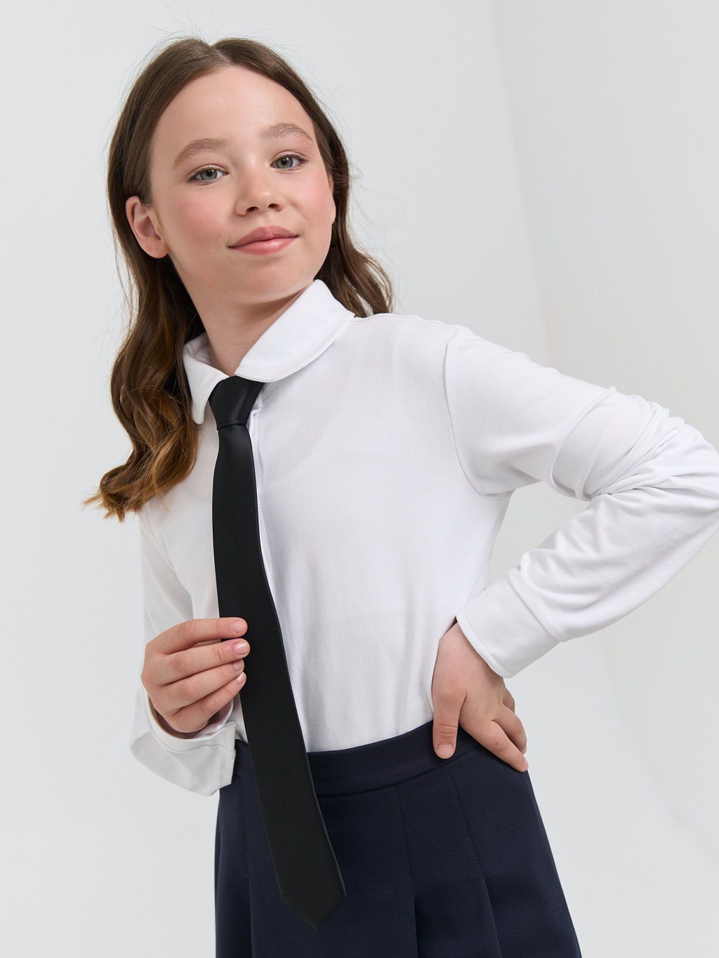 Галстук с фиксатором Черный - Bungly фото 4