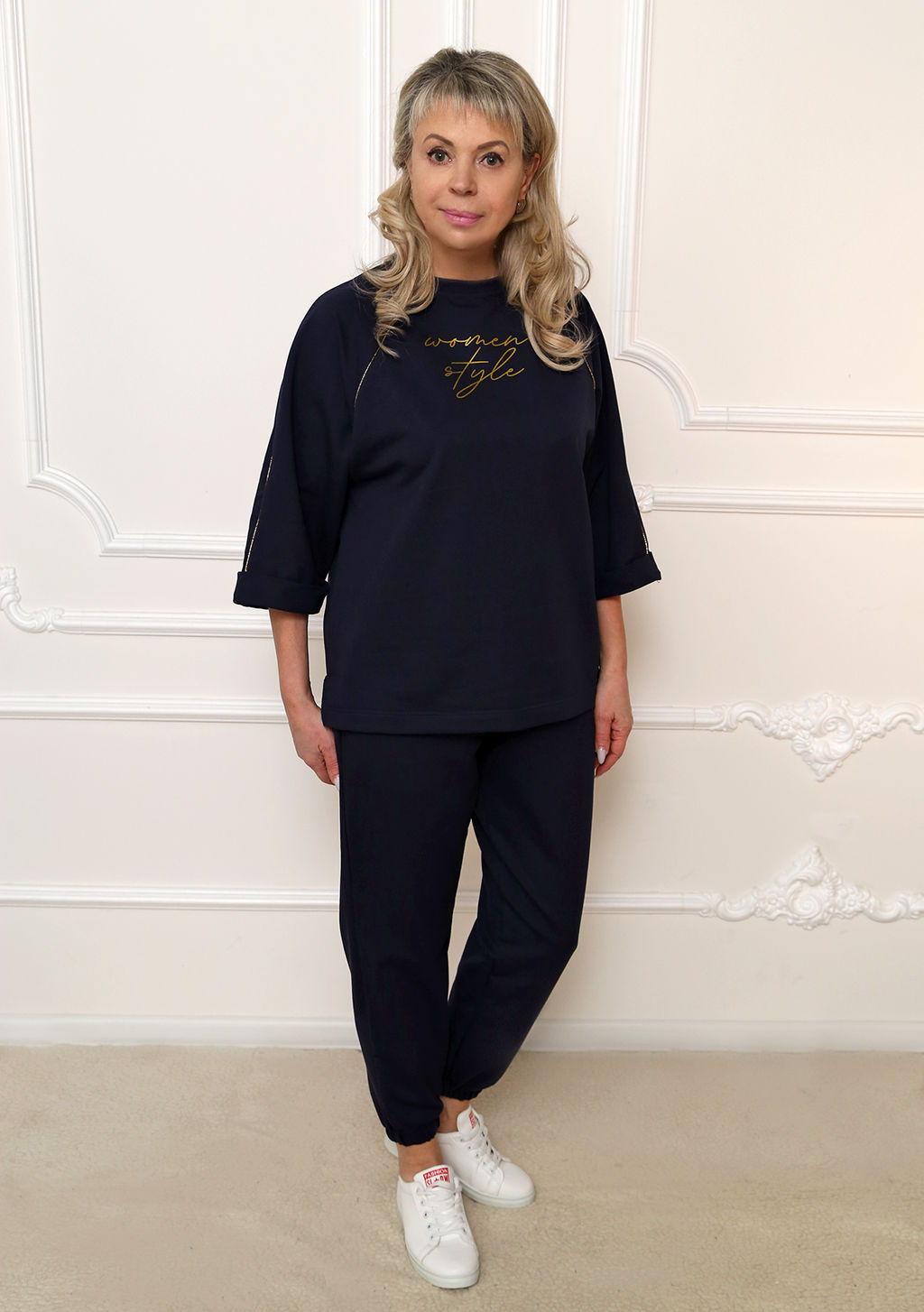 Костюм Женский стиль т.синий - Марлен фото 2