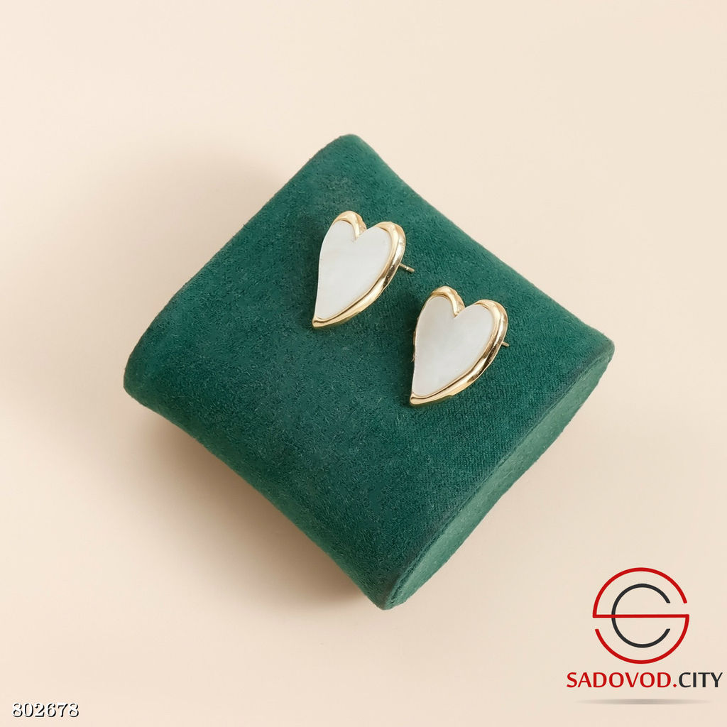 Набор украшений с жемчужными сердцами в золотой оправе - Bruno фото 2