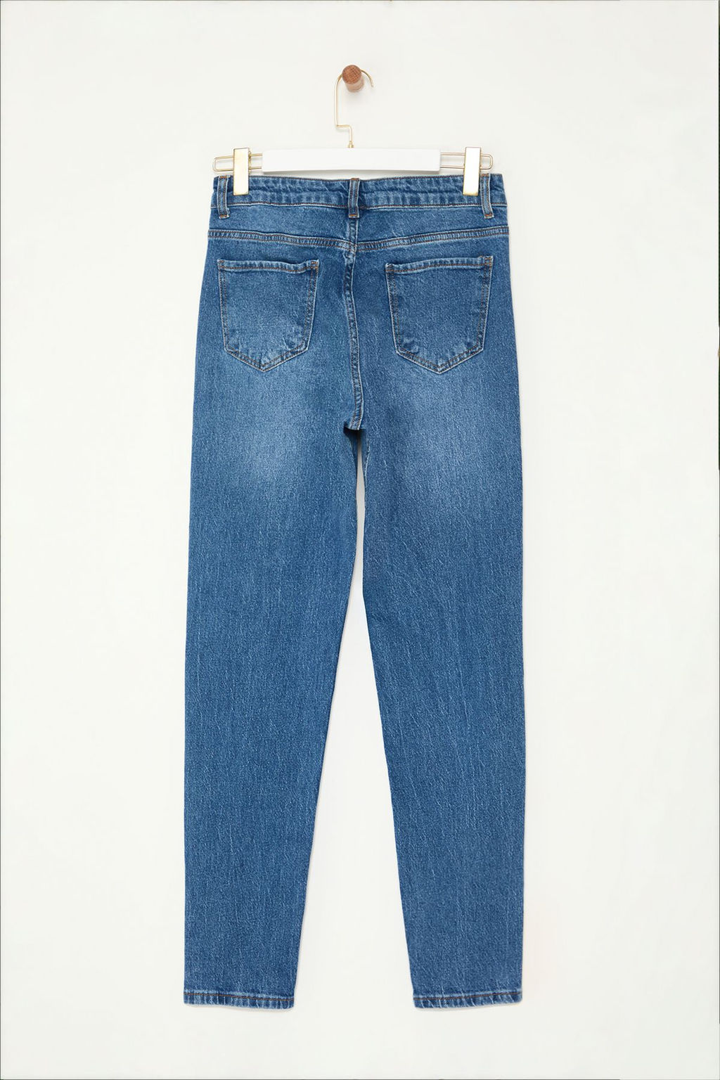 TRENDYOL MAN Erkek Orta Mavi Comfort Kumas Essential Fit Denim Kot Pantolon Jeans TMNAW25JE00008 - Trendyolmilla фото 7