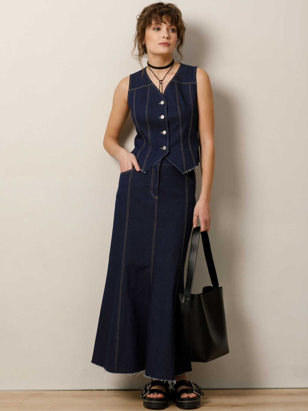 Юбка годе джинсовая - Stilla фото 3