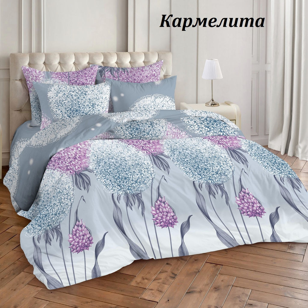 Комплект постельного белья Кармелита, поплин семейный