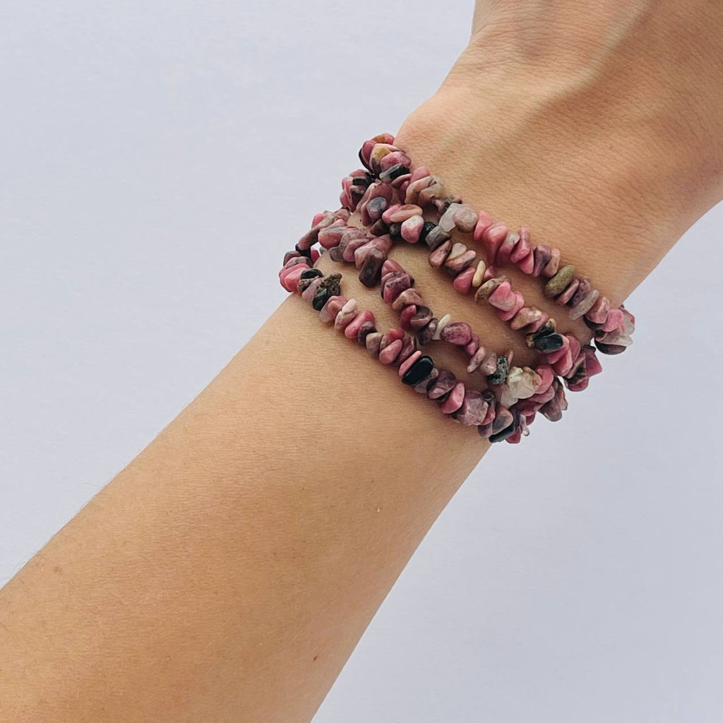 Бусины для украшений из Родонита крошка